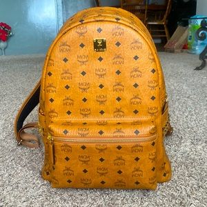 MCM Medium Stark Visetos Coated Canvas Backpack